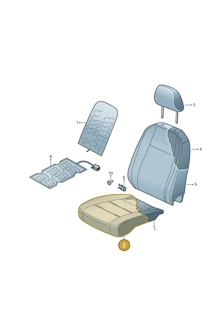 14A881405DOMF — Volkswagen ID.7 Limousine Pro (2023-) diagram 813881060, position 2