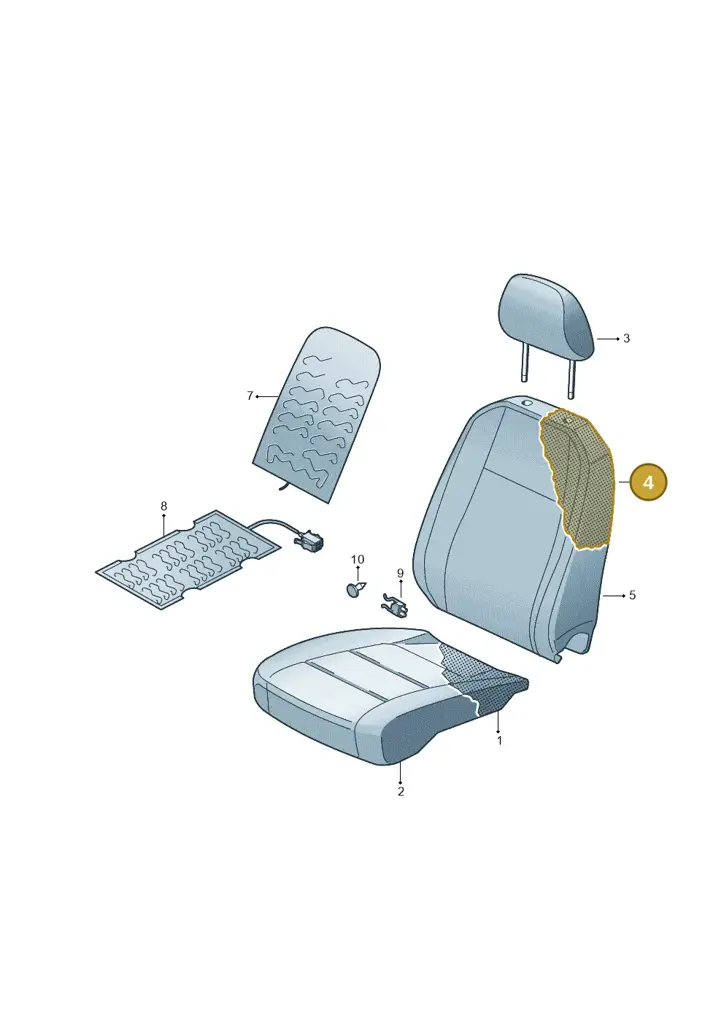 14A881775E — Volkswagen ID.7 Limousine Pro (2023-) diagram 813881060, position 4