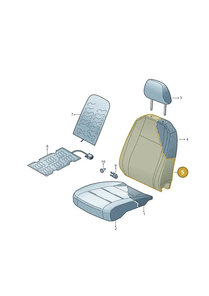 14A881806ACOMF — Volkswagen ID.7 Limousine Pro (2023-) diagram 813881060, position 5