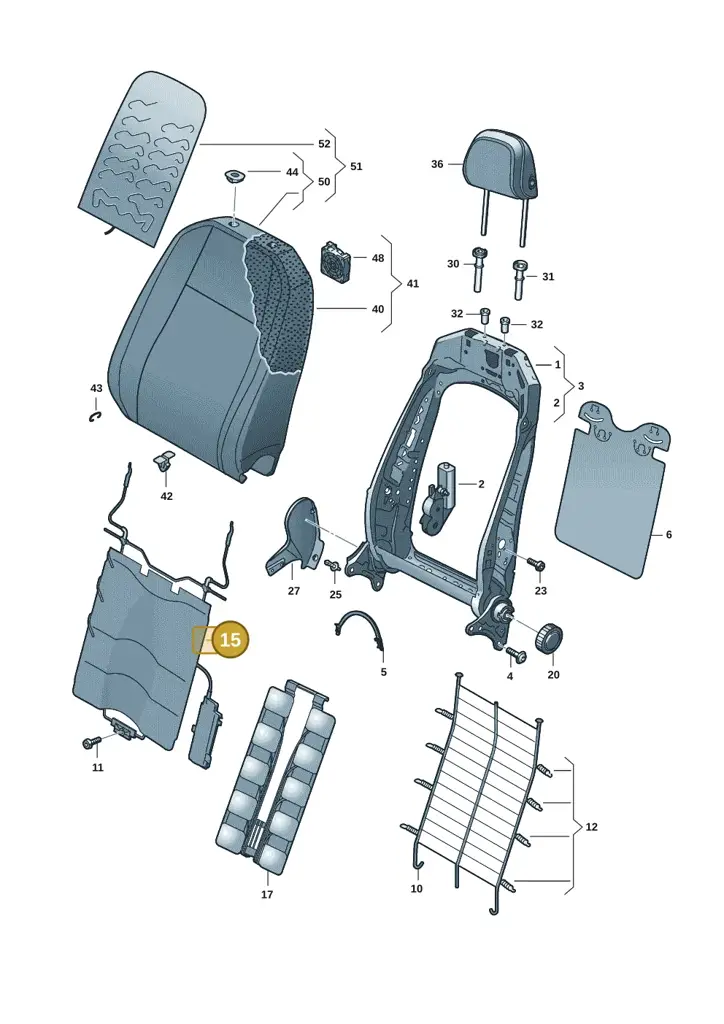 14A882855C — Volkswagen ID.7 (2023-2025) diagram 14b881200, position 15
