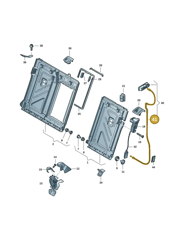 14A885344A — Volkswagen ID.7 Limousine Pro (2023-) diagram 14b885070, position 41