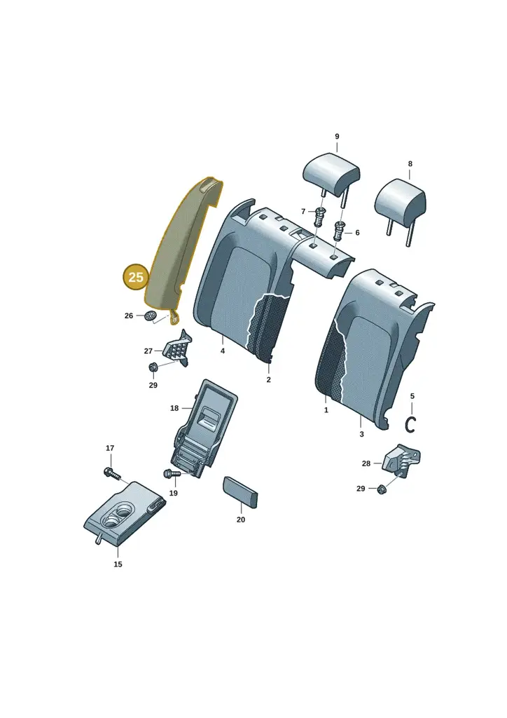 14A885704A6PS — Volkswagen ID.7 Limousine Pro (2023-) diagram 14b885100, position 25