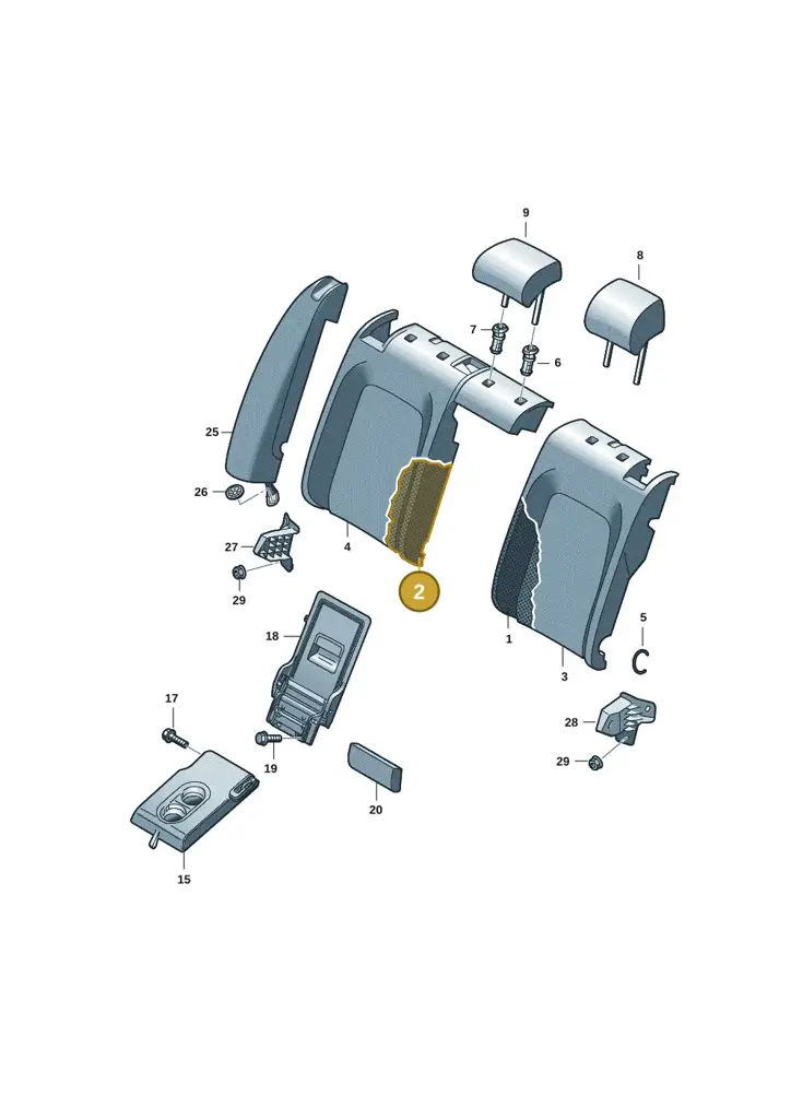 14A885776G — Volkswagen ID.7 Limousine Pro (2023-) diagram 14b885100, position 2