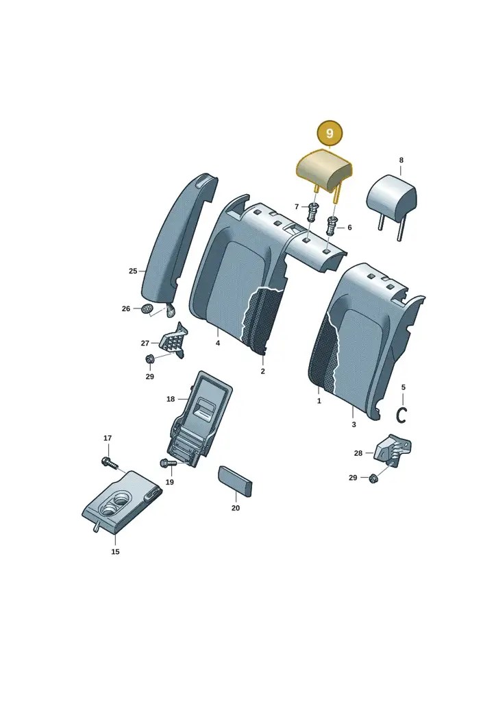 14A885900B2ZA — Volkswagen ID.7 Limousine Pro (2023-) diagram 14b885100, position 9