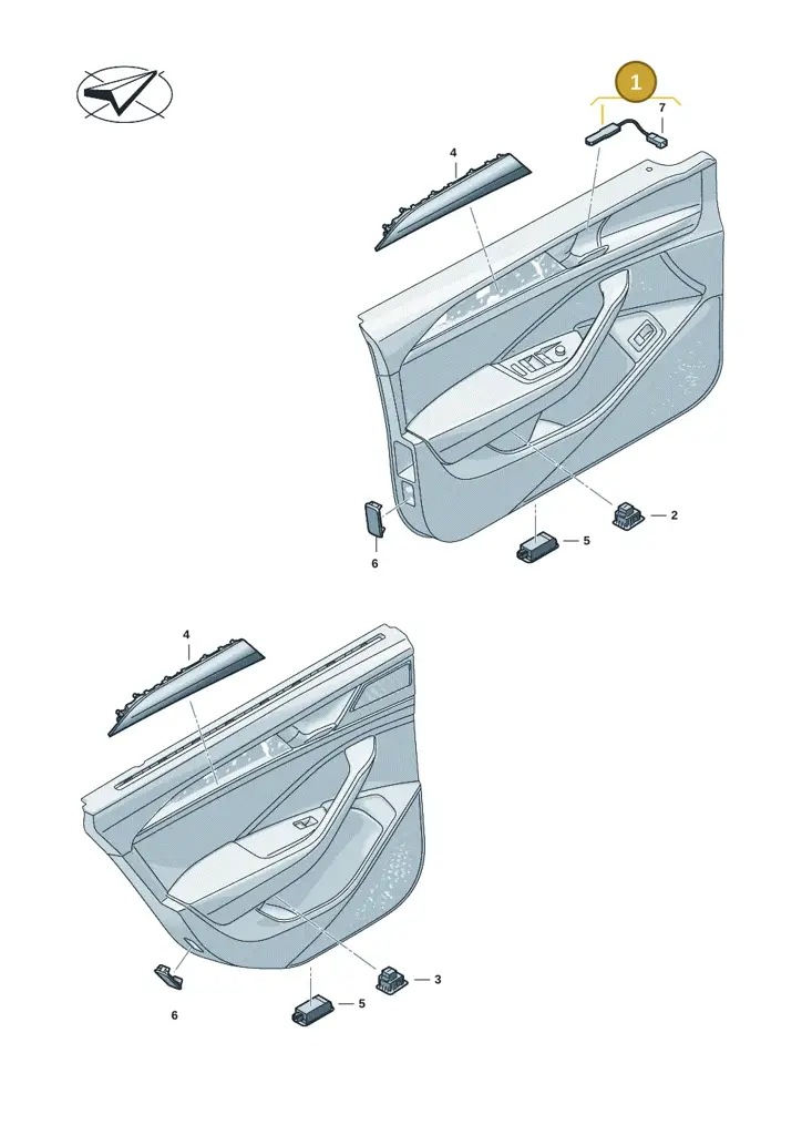 14A919390B — Volkswagen Passat Estate (2023-2025) diagram 3j0947010, position 1