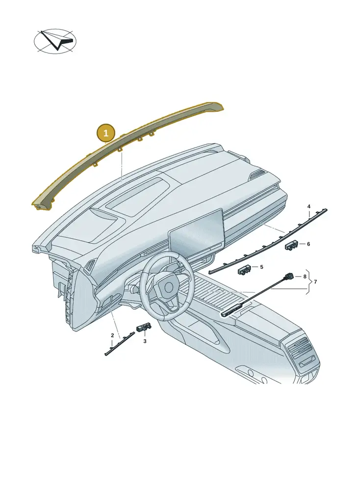 14A919451D6PS — Volkswagen ID.7 (2023-2025) diagram 14b947010, position 1
