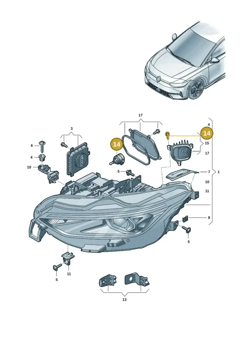 14A941295 — Volkswagen ID.7 Limousine Pro (2023-) diagram 14b941010, position 14