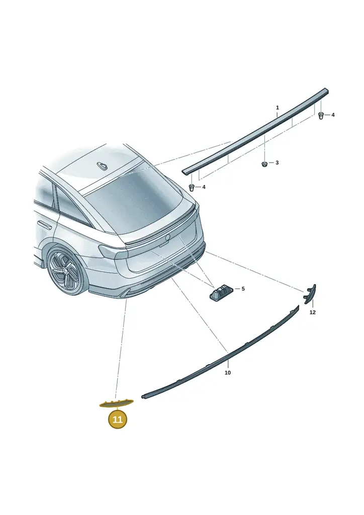 14A945105 — Volkswagen ID.7 Limousine Pro (2023-) diagram 14b945030, position 11