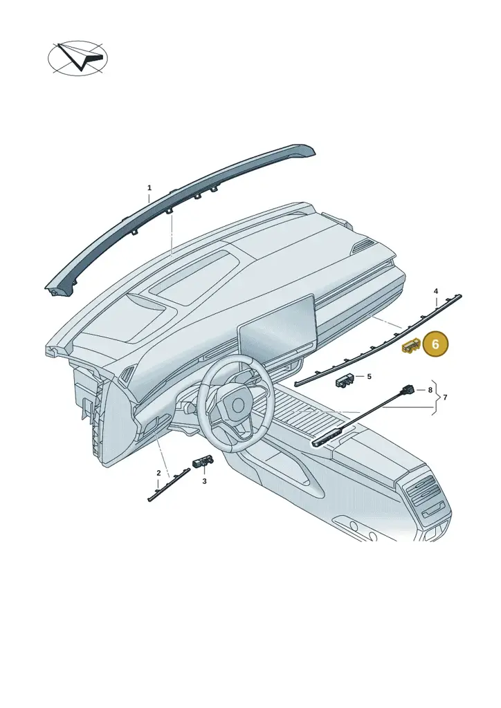 14A947581AA — Volkswagen ID.7 (2023-2025) diagram 14b947010, position 6