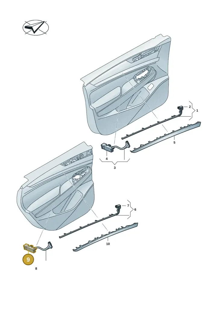 14A947581AJ — Volkswagen ID.7 (2023-2025) diagram 14b947000, position 9