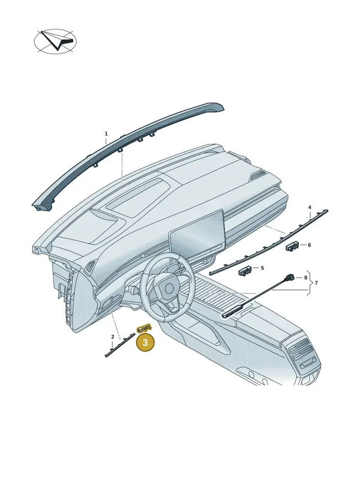 14A947581S — Volkswagen ID.7 (2023-2025) diagram 14b947010, position 3
