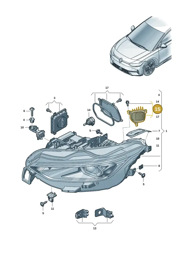 14A998479A — Volkswagen ID.7 (2023-2025) diagram 14b941010, position 15