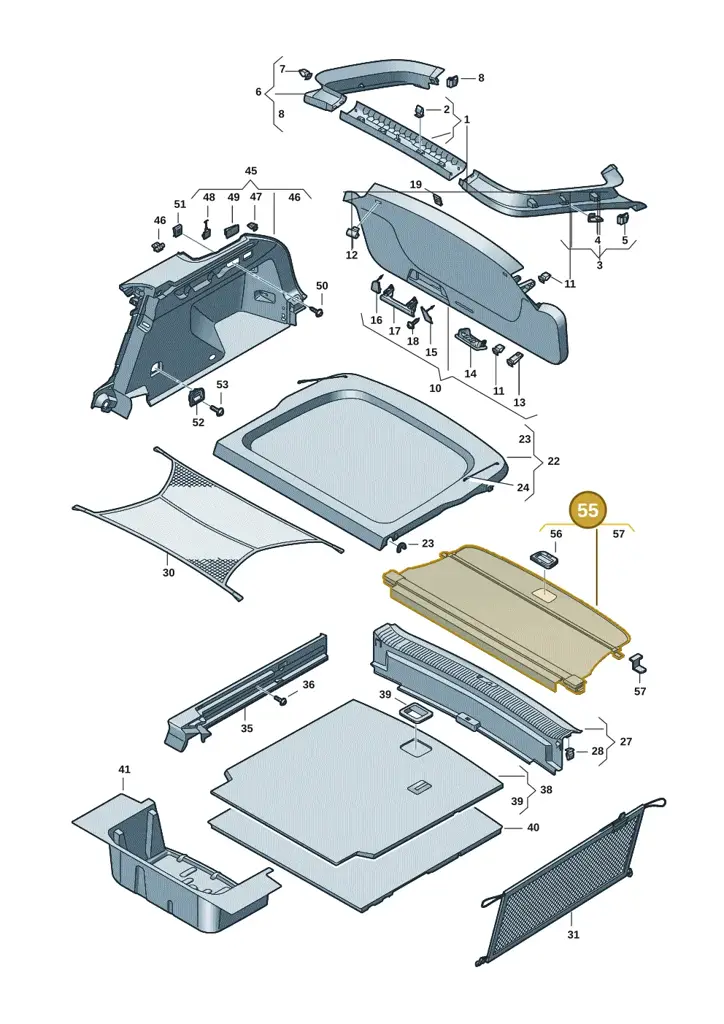 14B8678716PS — Volkswagen ID.7 Limousine Pro (2023-) diagram 14b867800, position 55
