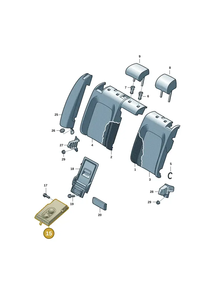 14B885081CXCC — Volkswagen ID.7 Limousine Pro (2023-) diagram 14b885100, position 15