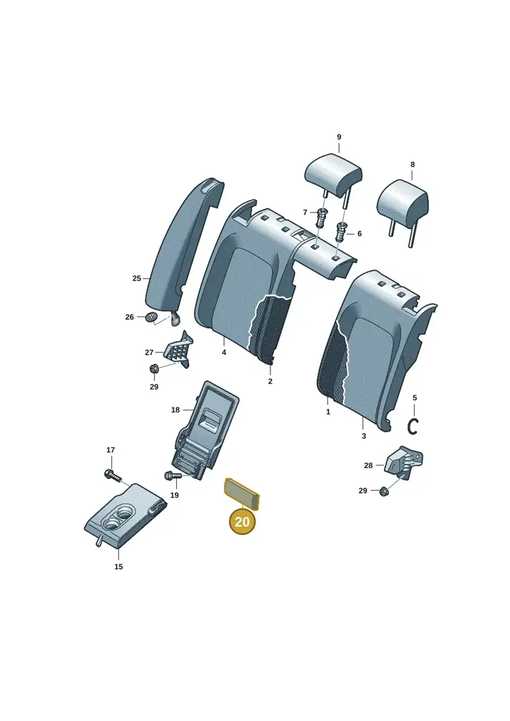 14B885873A6PS — Volkswagen ID.7 Limousine Pro (2023-) diagram 14b885100, position 20