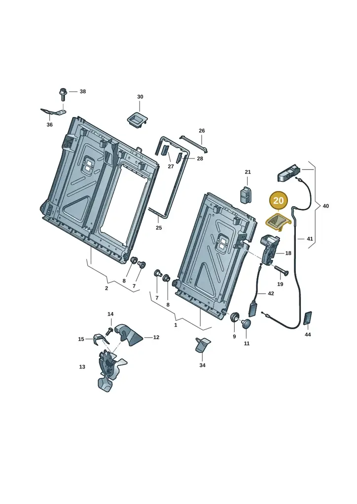 14B8858934PK — Volkswagen ID.7 Limousine Pro (2023-) diagram 14b885070, position 20
