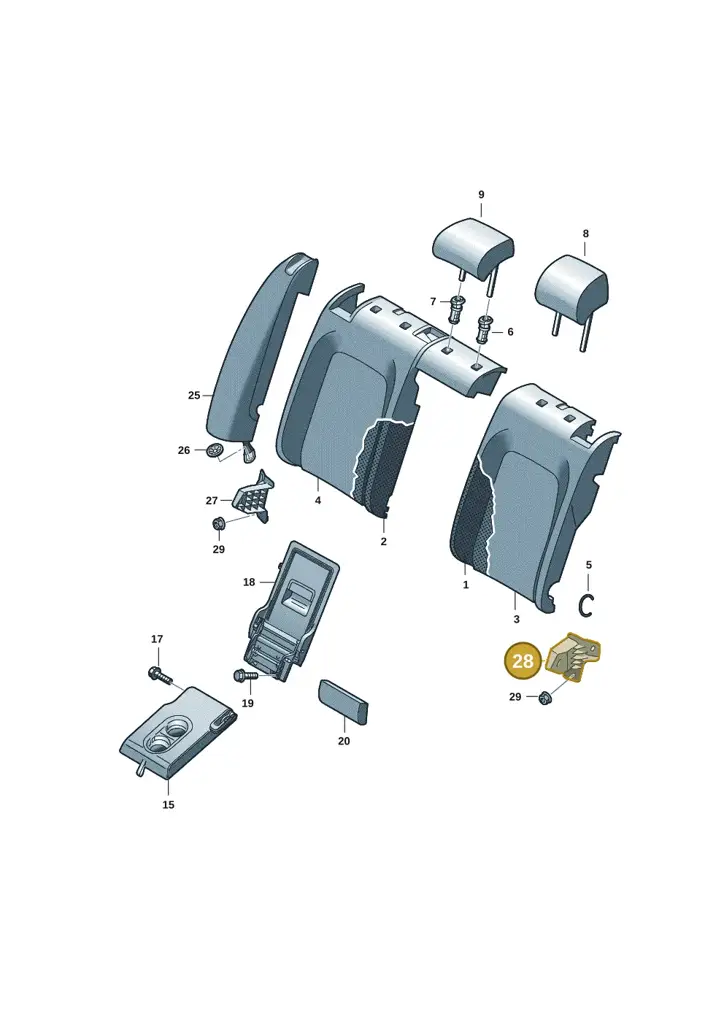 14B886450 — Volkswagen ID.7 Limousine Pro (2023-) diagram 14b885100, position 28