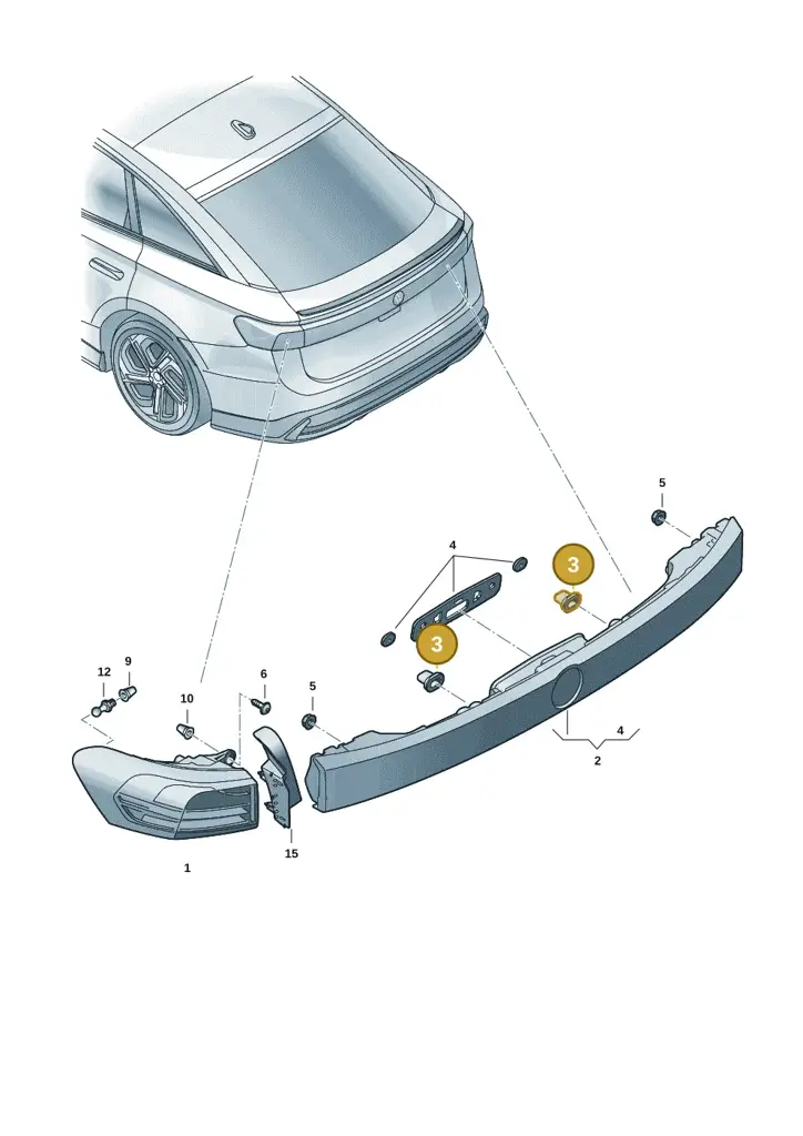 14B945179 — Volkswagen ID.7 Limousine Pro (2023-) diagram 14b945010, position 3