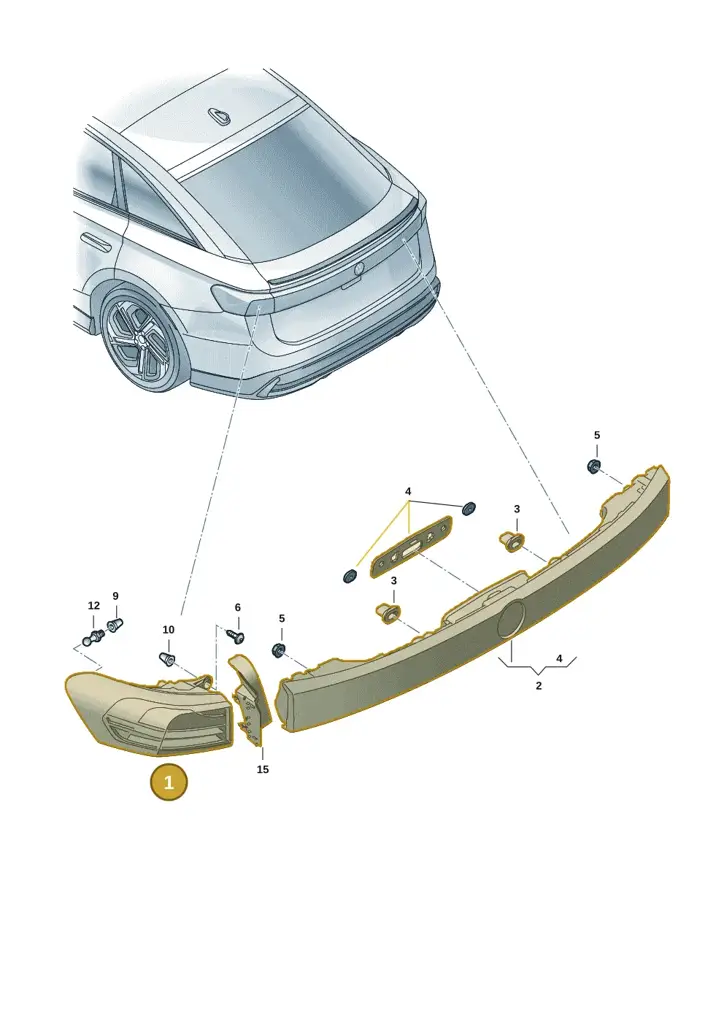 14B945208A — Volkswagen ID.7 Limousine Pro (2023-) diagram 14b945010, position 1