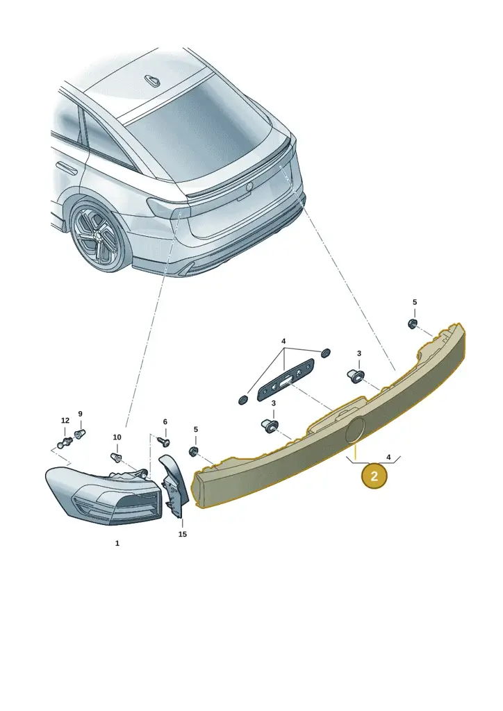 14B945307C — Volkswagen ID.7 Limousine Pro (2023-) diagram 14b945010, position 2