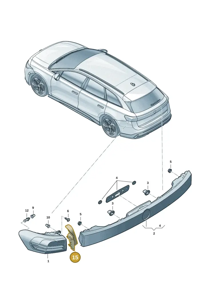 14B945427A — Volkswagen ID.7 Limousine Pro (2023-) diagram 14b945020, position 15