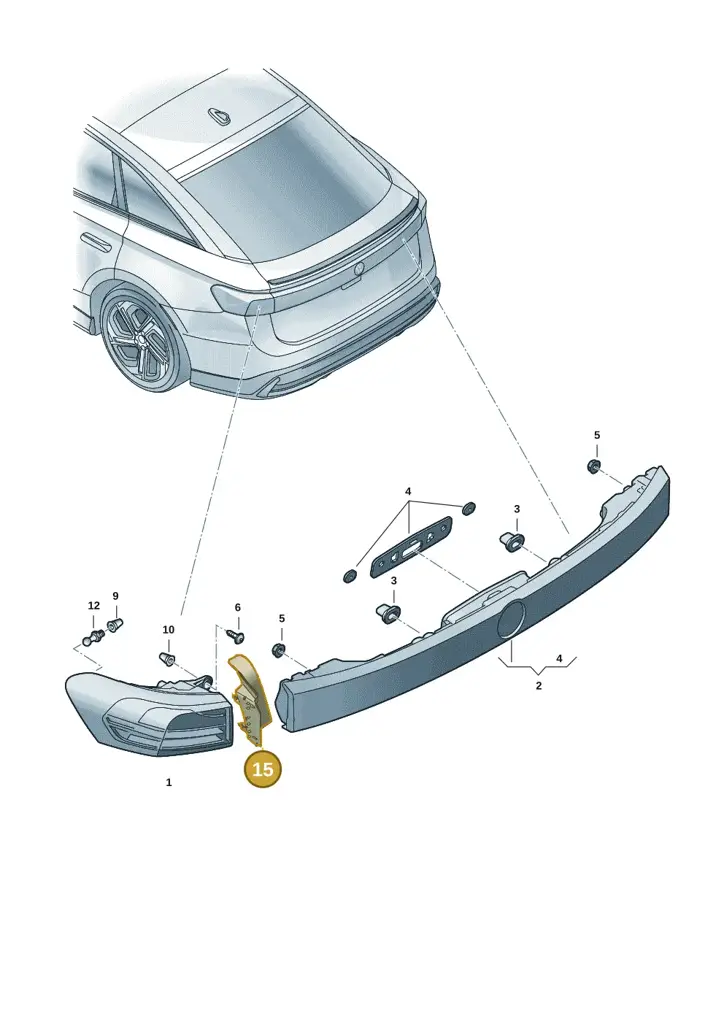 14B945427 — Volkswagen ID.7 Limousine Pro (2023-) diagram 14b945010, position 15