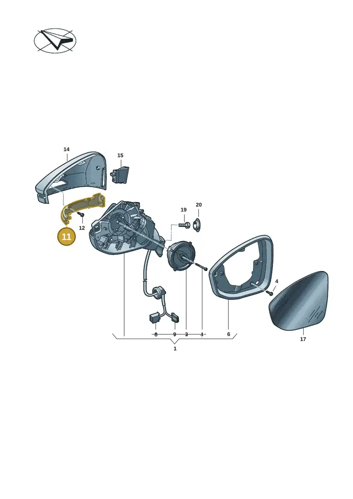 14C949101 — Volkswagen Passat estate (2023-) diagram 14b857400, position 11