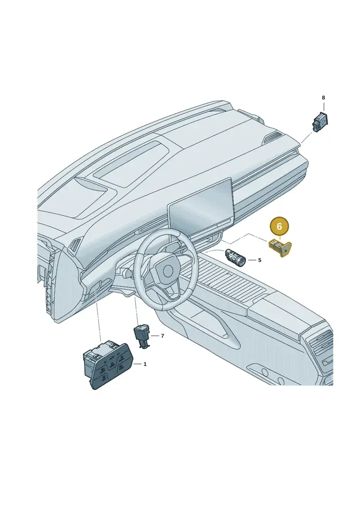 14C953509AECU — Volkswagen ID.7 (2023-2025) diagram 14b941500, position 6