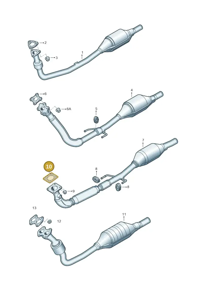 155253115 — Volkswagen LUPO/3L TDI (2003-2005) diagram 231253500, position 10