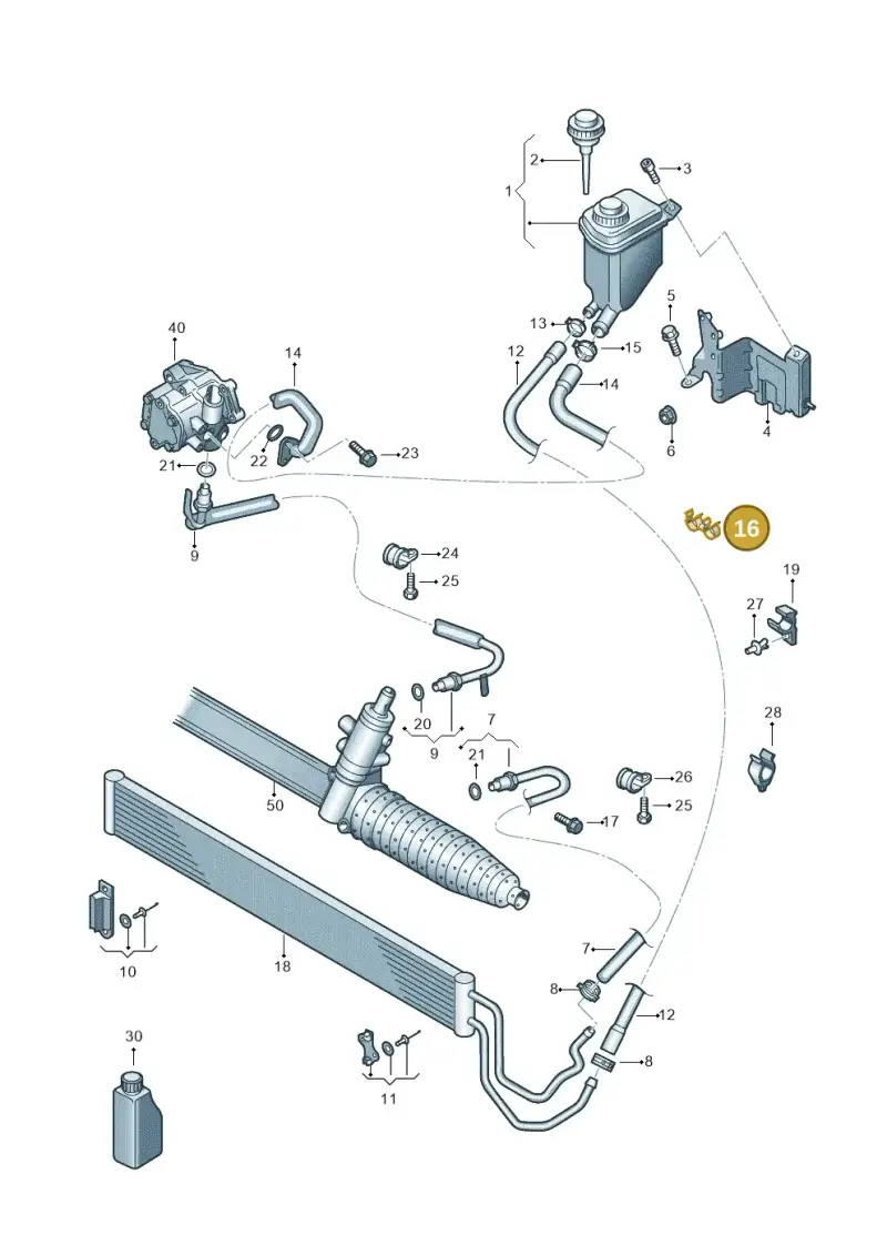 155971787B — Volkswagen Touareg                08> (2007-) diagram 616422520, position 16