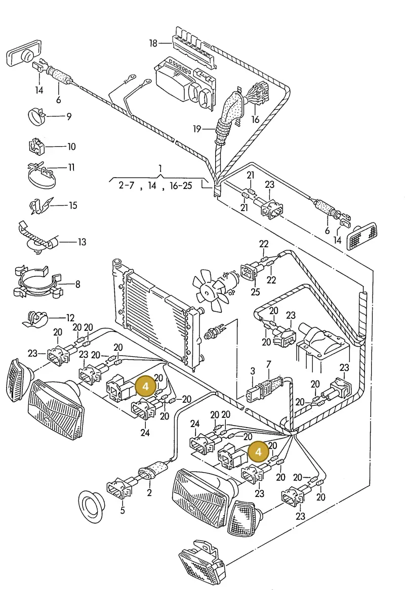 161941165 — Volkswagen Polo/Polo Coupe (1990-1994) diagram 120116000, position 4