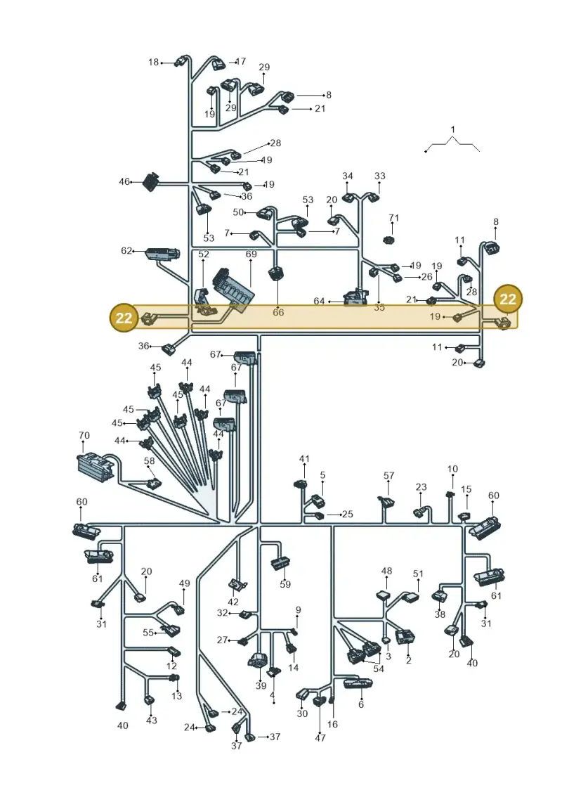 161941165 — Volkswagen Up! 1.0 TSI (2013-2017) diagram 559971800, position 22