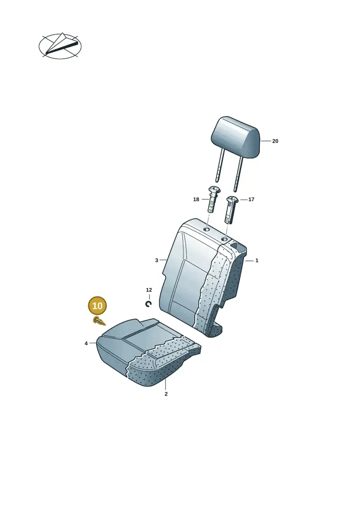 171881449A01C — Volkswagen Transport. multivan (2019-2024) diagram 7em883300, position 10