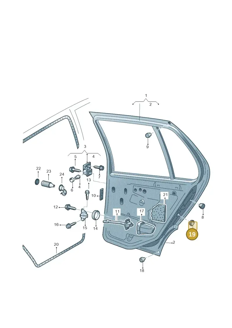 171957857 — Volkswagen POLO (1999-2001) diagram 158833100, position 19