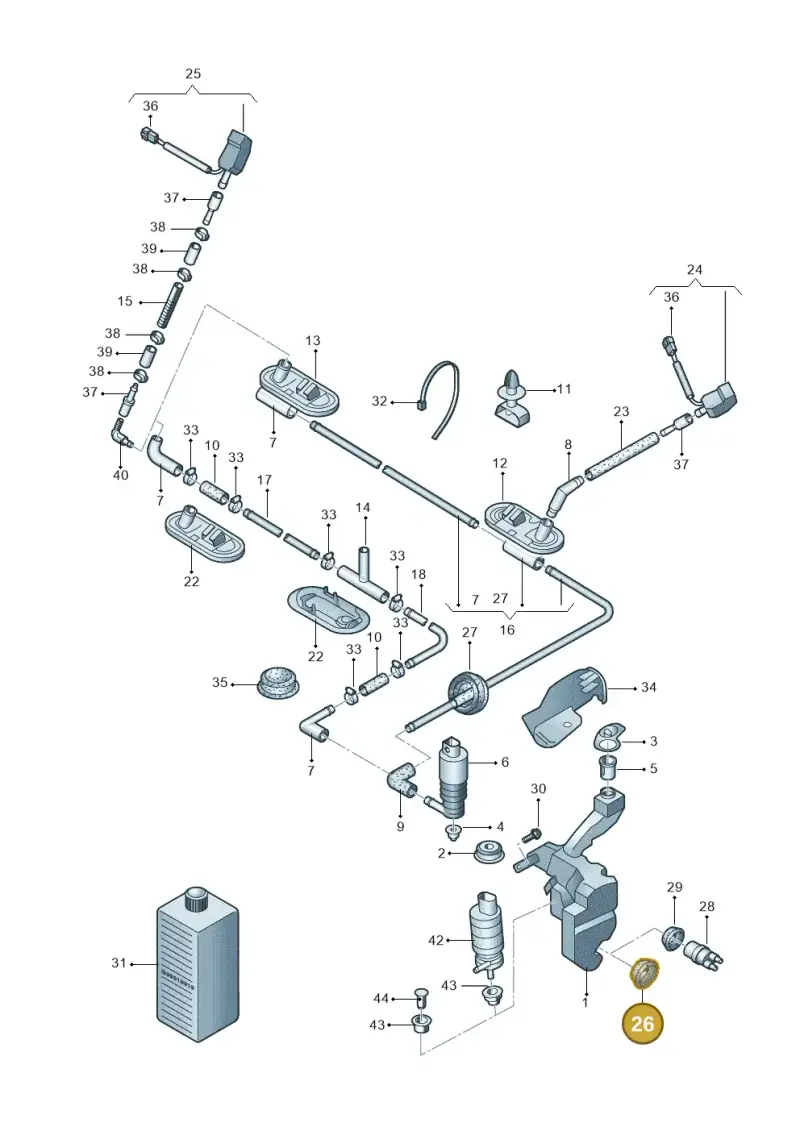 171957857 — Volkswagen PASSAT                 00> (2000-) diagram 243955100, position 26