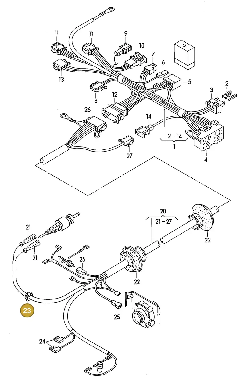 171971913 — Volkswagen Transporter            96 (1996-1996) diagram 117972710, position 23