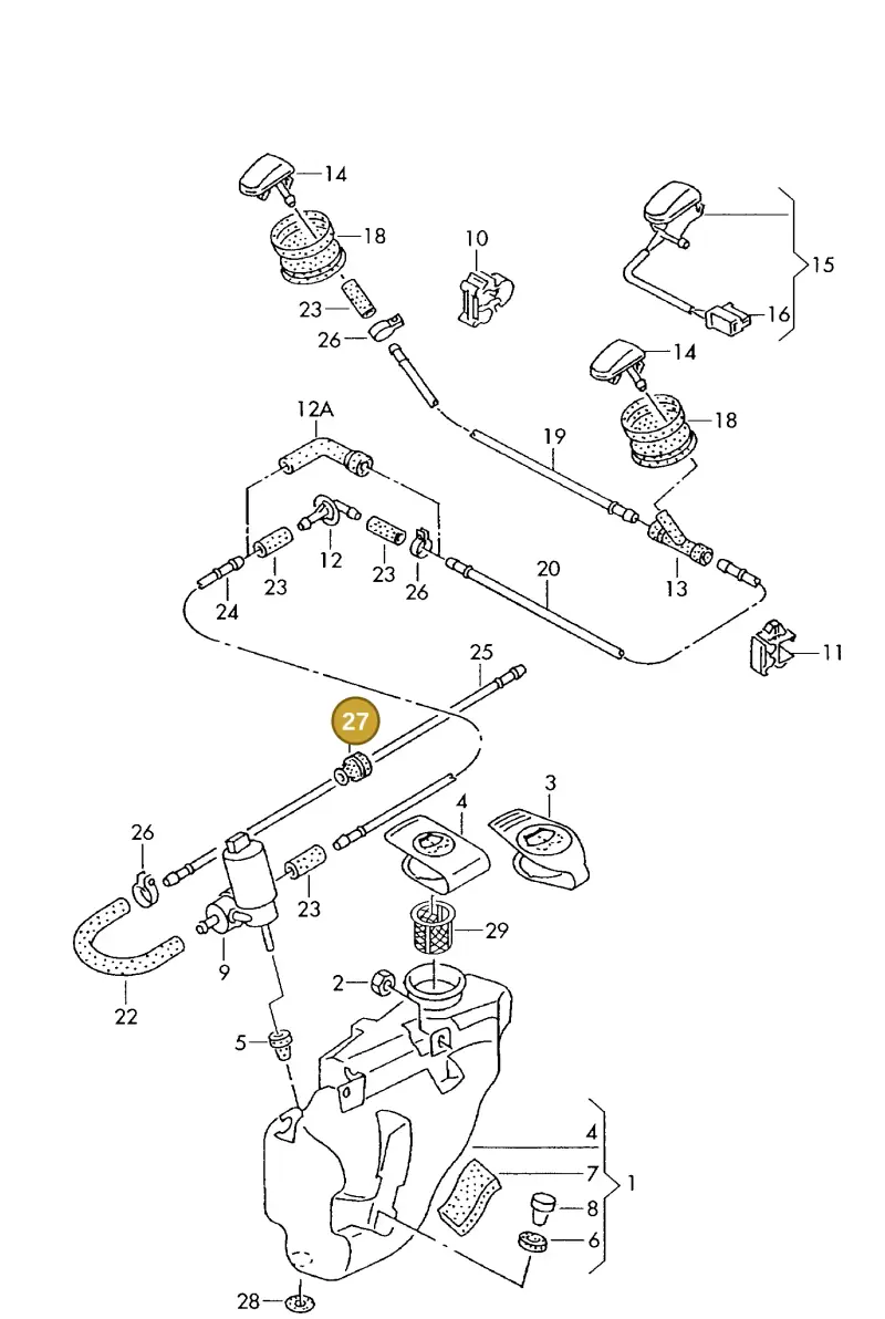 171971913 — SEAT IBIZA/CORDOBA/VARIO (1996-1999) diagram 121955250, position 27