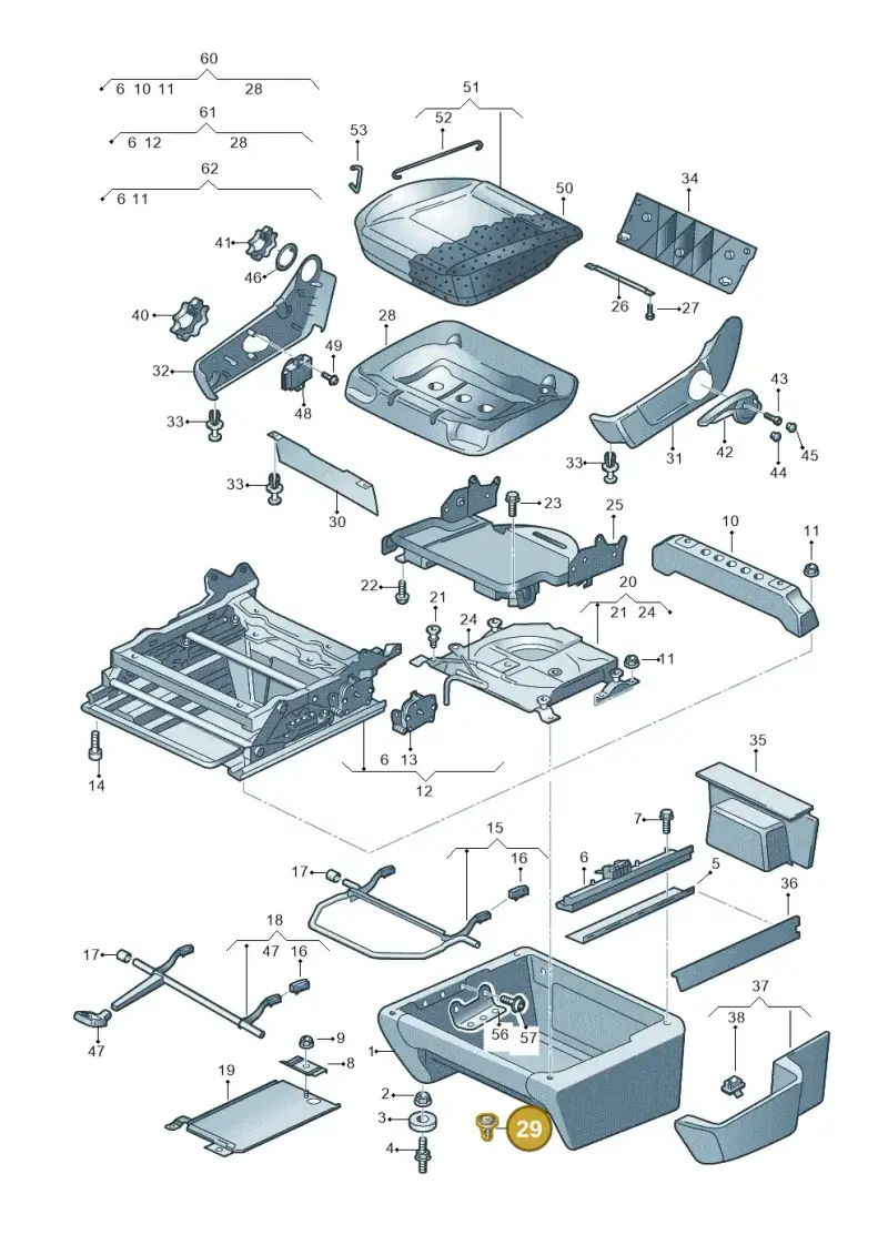 171971913 — Volkswagen Transp. caravelle (2009-2011) diagram 410881000, position 29