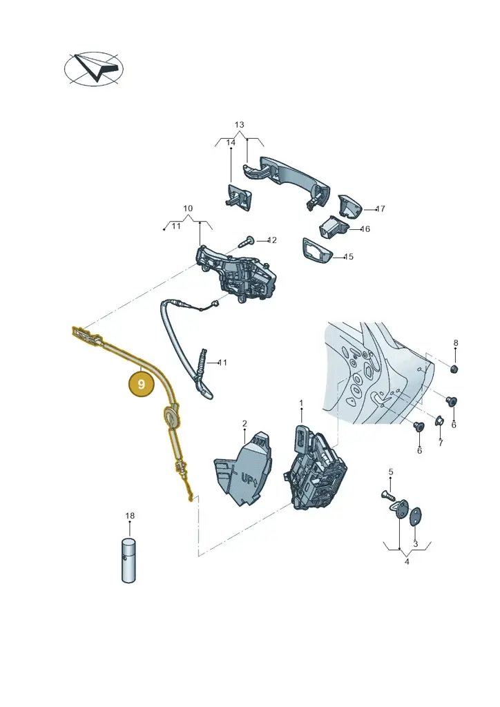 17A839085 — Volkswagen Jetta 1.4 (2017-2024) diagram 431839000, position 9