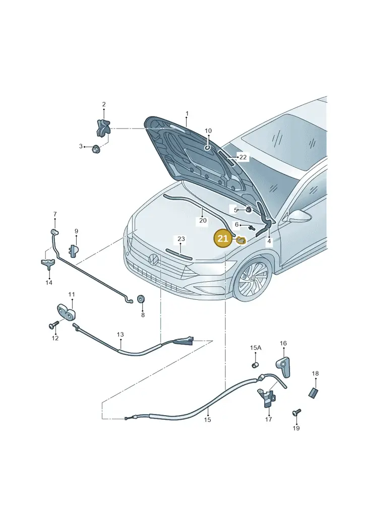 17A864759 — Volkswagen Sagitar 1.2T (2018-) diagram 590823010, position 21