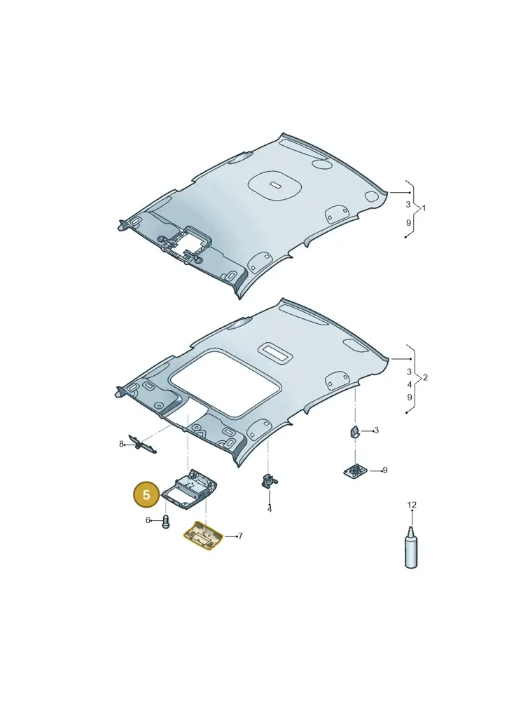 17A867489BRM5 — Volkswagen Jetta 1.4 (2017-2024) diagram 431867550, position 5