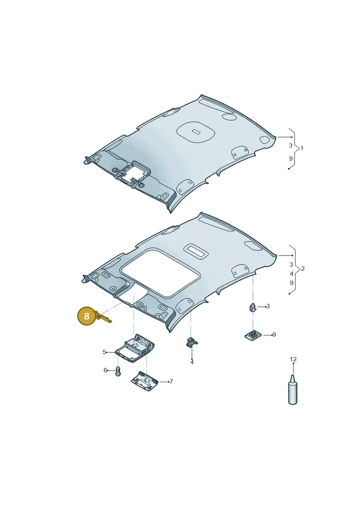 17A867927ARM5 — Volkswagen Jetta 1.4 (2017-2024) diagram 431867550, position 8