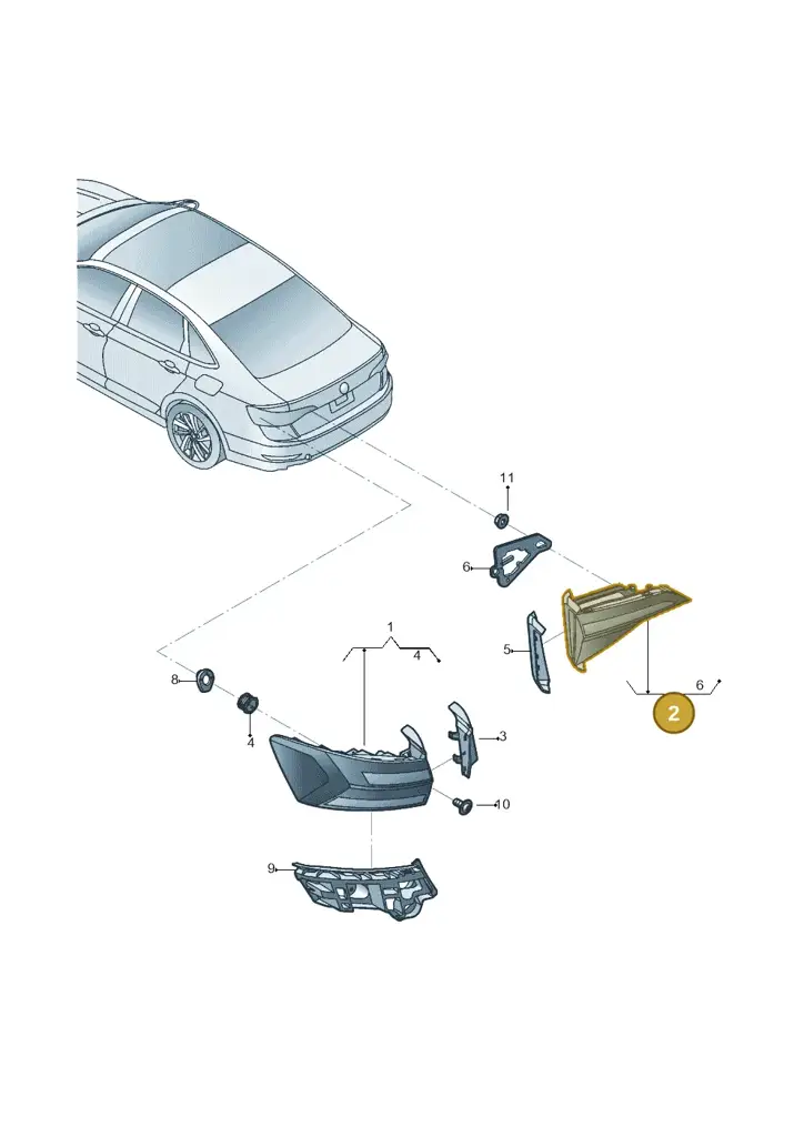 17A945094A — Volkswagen Jetta 1.4 (2017-2024) diagram 431945000, position 2