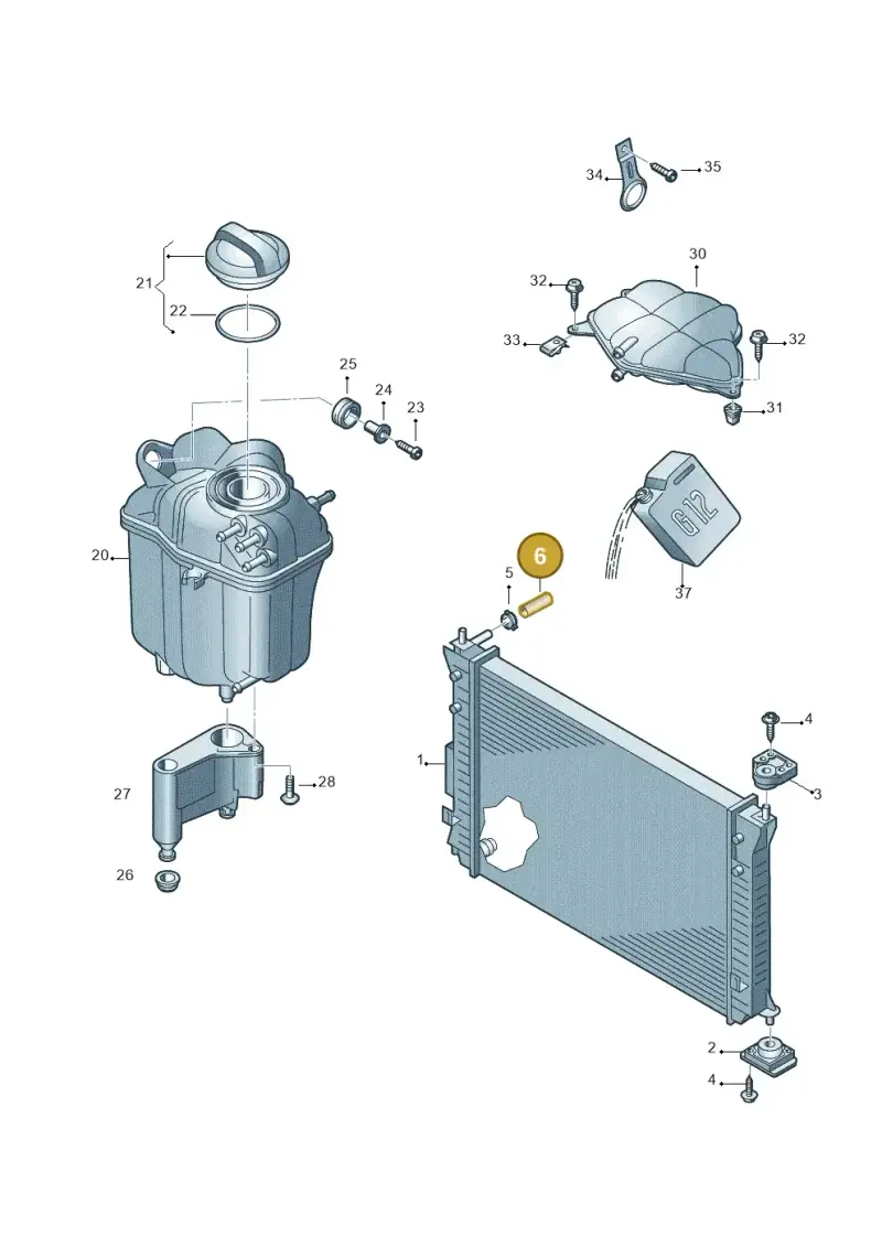 191121343 — Volkswagen Phaeton 4motion (2010-2016) diagram 710121850, position 6