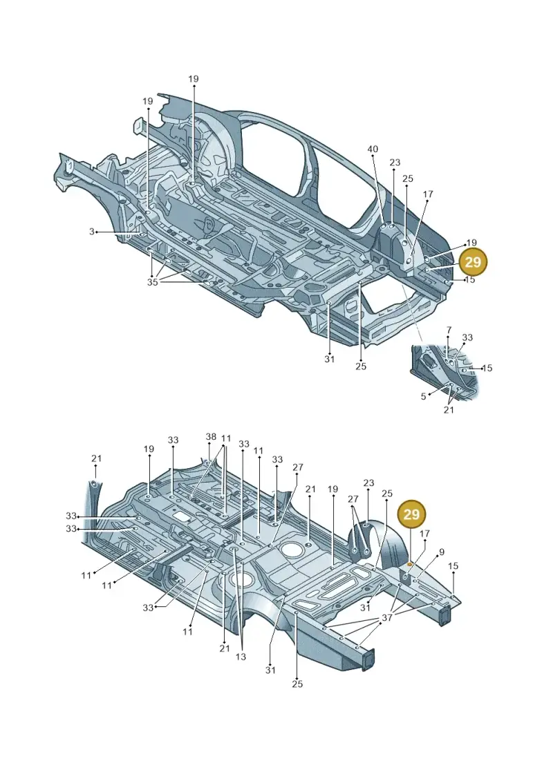 191807196 — Volkswagen Passat CC (2011-2016) diagram 460803360, position 29