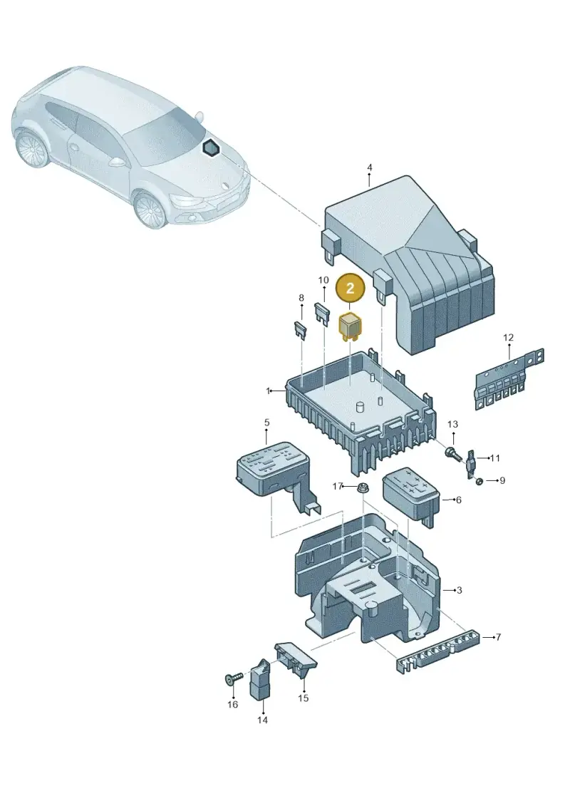 191906383C — Volkswagen Scirocco 2.0 (2014-2017) diagram 651937200, position 2