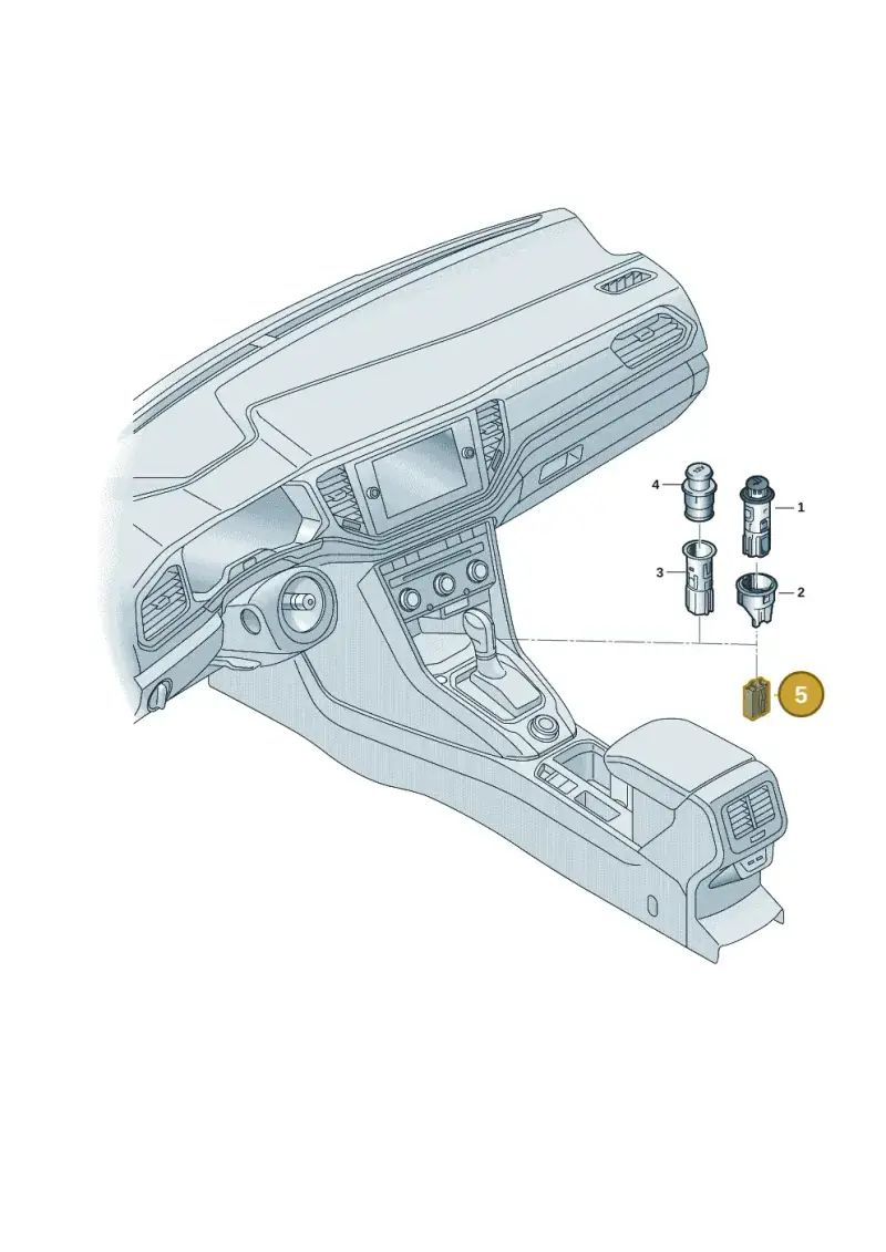 191919321 — Volkswagen T-Roc convertible 1.5 (2019-2024) diagram 2gk919020, position 5
