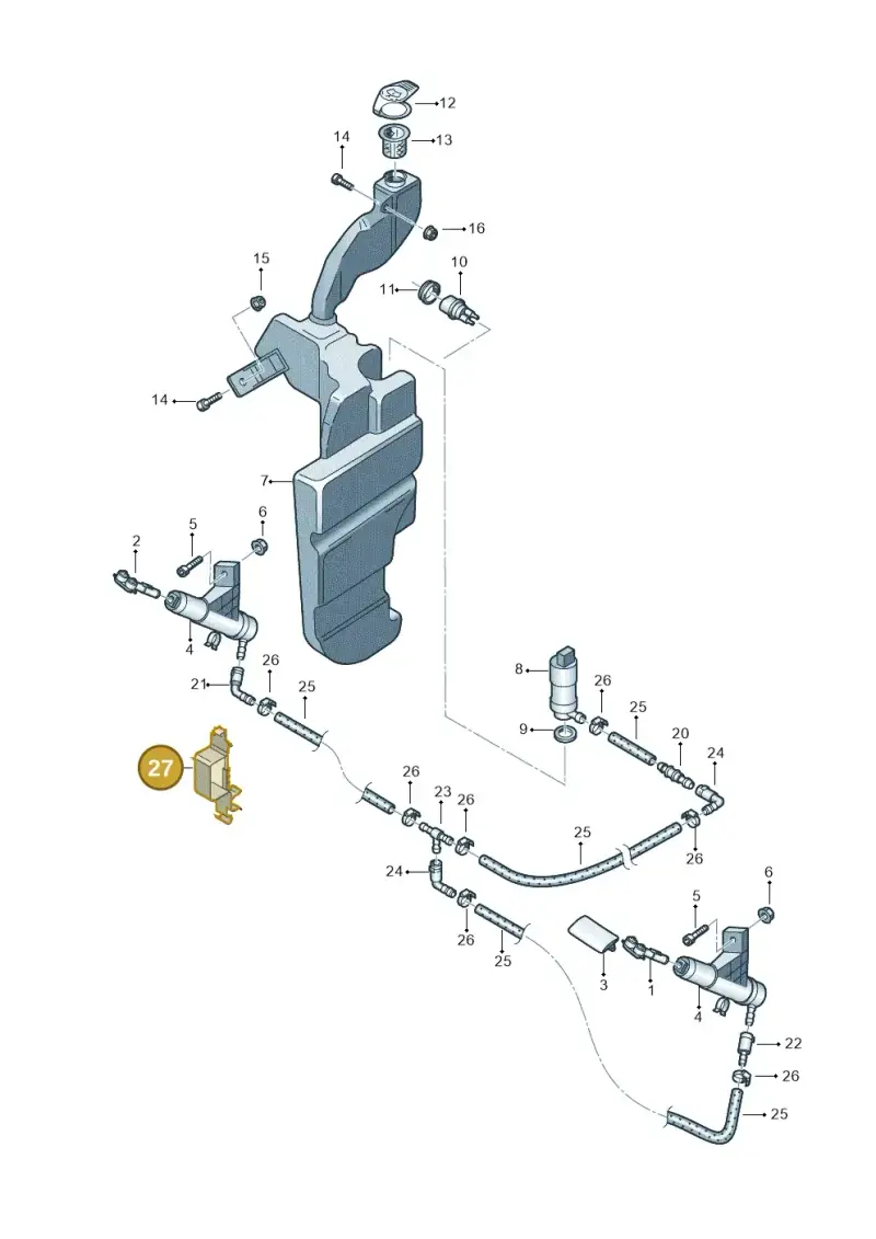 191955980 — Volkswagen PASSAT                 00> (2000-) diagram 226955350, position 27