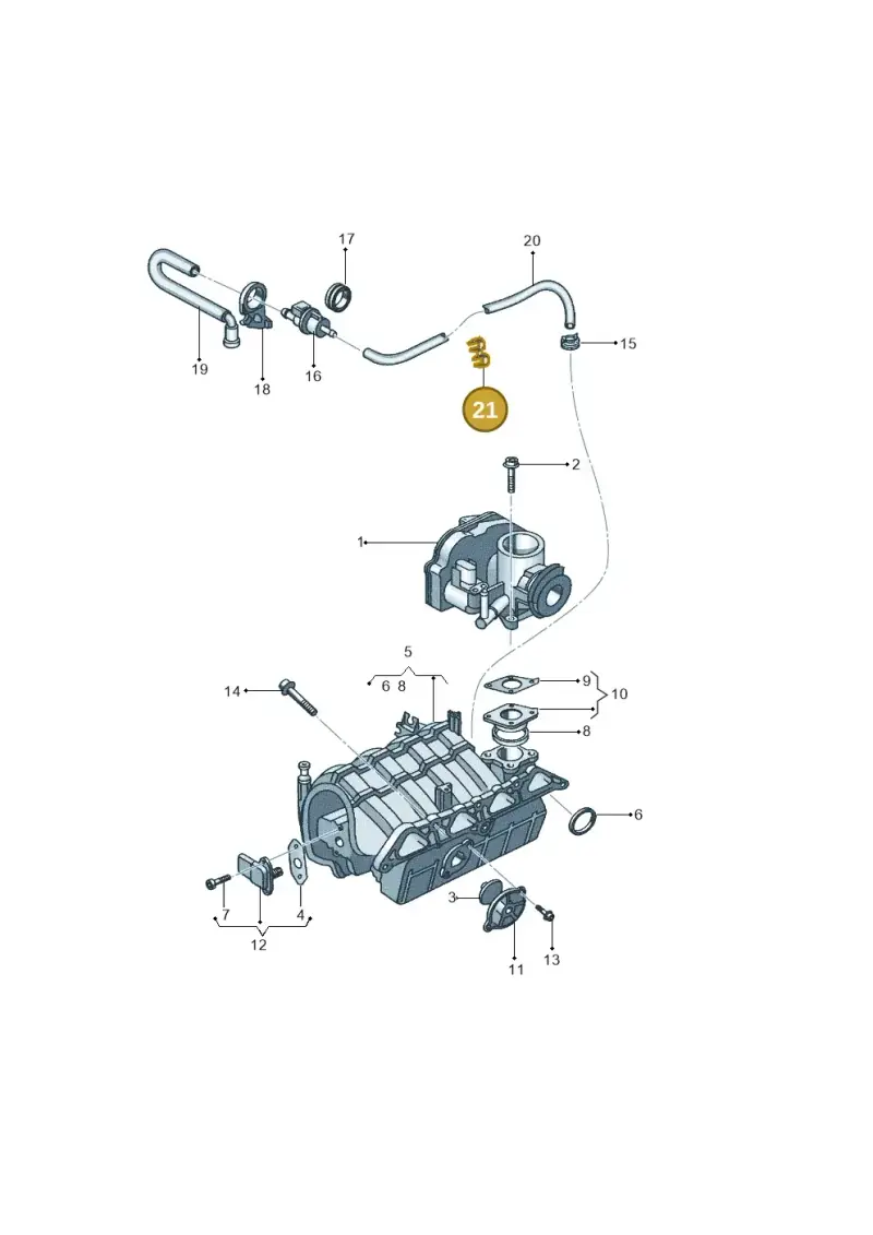 191955980 — Volkswagen Polo (2011-2014) diagram 315133160, position 21