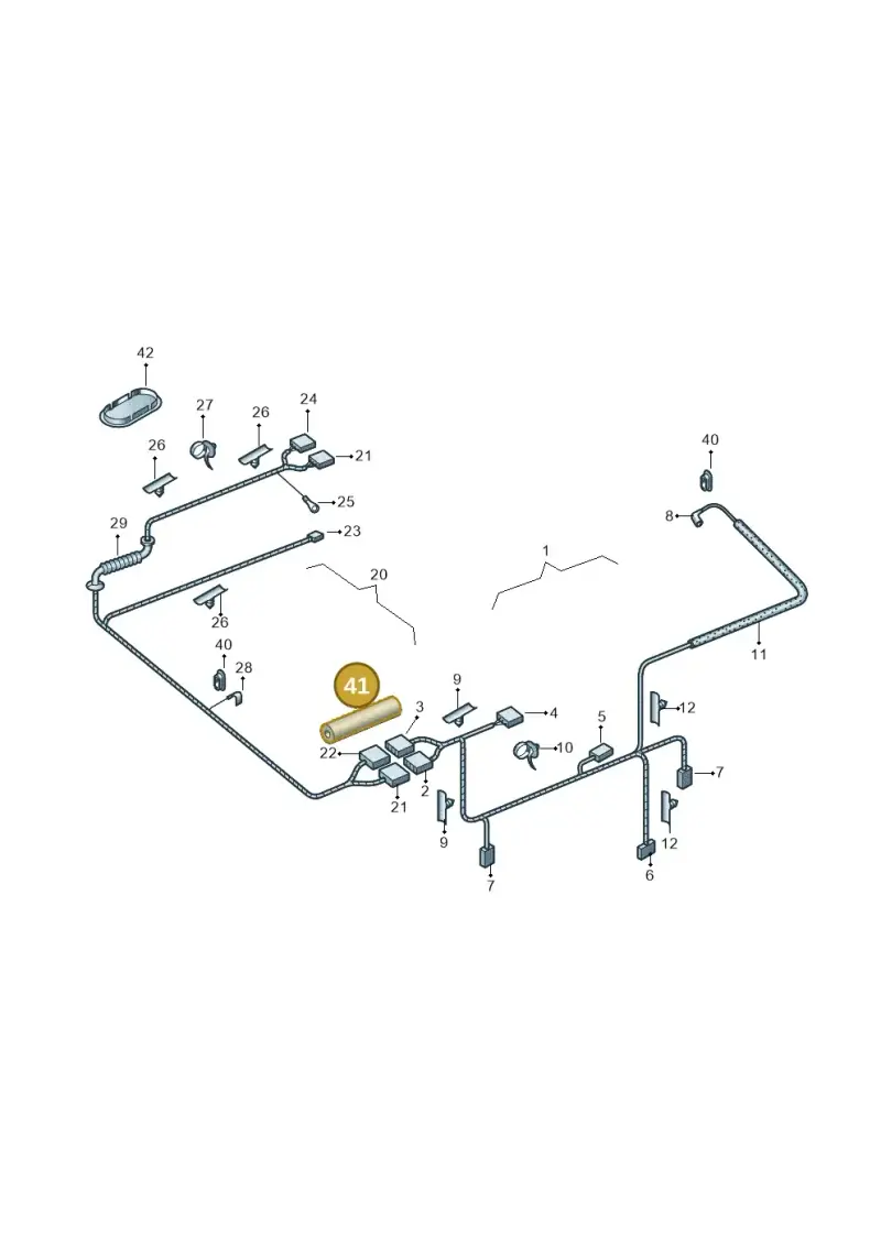 191971790A — Skoda Octavia ambiente (2008-2013) diagram 419972500, position 41